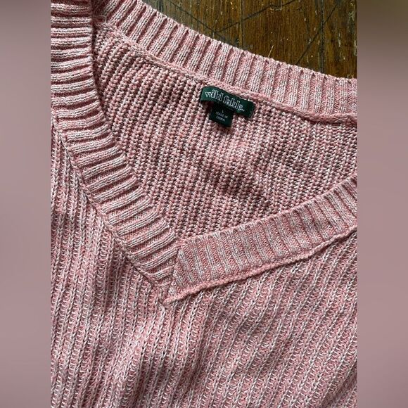 Wild Fable Pink Cropped Longsleeve Sweater Size LG - Picture 3 of 9